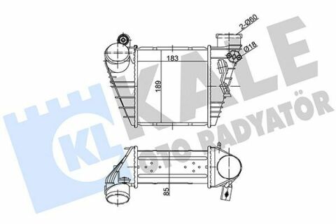 KALE VW Інтеркулер Audi A3, Golf IV, Skoda Octavia II 1.8T/1.9TDI