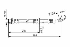 Тормозной шланг передний TOYOTA Camry 96-01