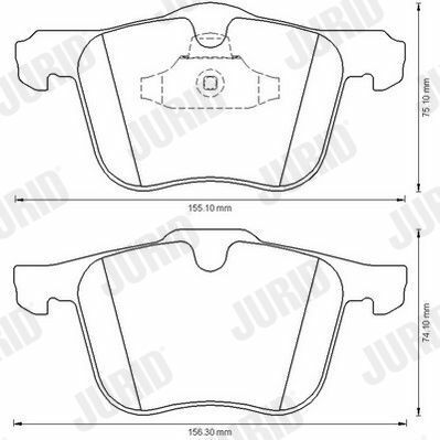 тормозные колодки передниеgalaxy,s-max 08-,volvo s60/80,v,xc 70 ii 07-