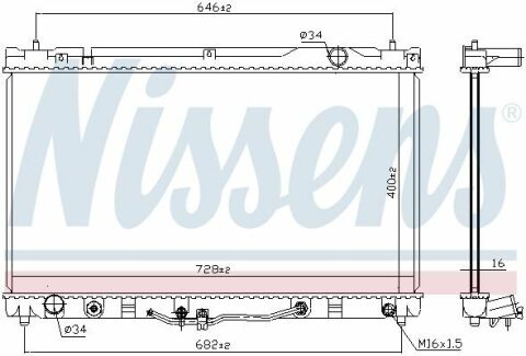 Радиатор LS ES 300(+)[OE 16400-20260]