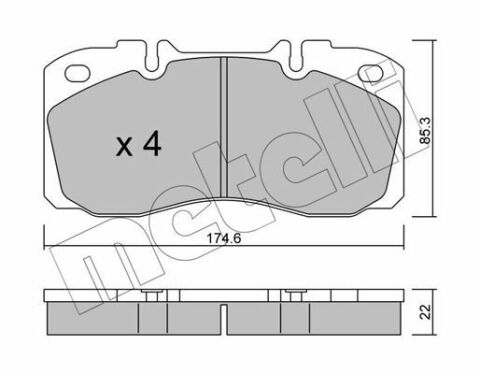 Колодки тормозные (передние) Iveco Daily IV/V/VI 06-/Line 14-16/Eurocargo 91-15