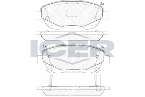 Колодки тормозные (передние) Toyota Avensis 08-18/Verso 2.0-2.2 D-4D 09-
