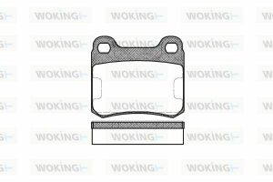 Тормозные колодки зад. W124/201/202 (ATE)