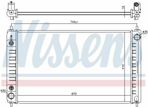 Радиатор NS TEANA J32R(09-)2.5 i(+)[OE 21460JN90A]