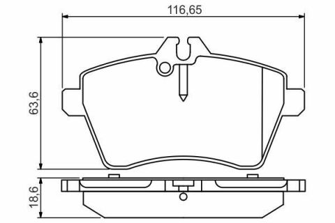 Колодки гальмівні (передні) MB A-class (W169) 04-12/B-class (W245) 05-11 Колодки гальмівні (передні) MB A-class (W169) 04-12/B-class (W245) 05-11