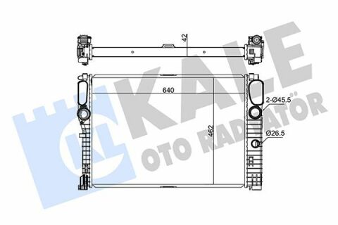 KALE DB Радіатор охолодження W211 280/420CDI 02-