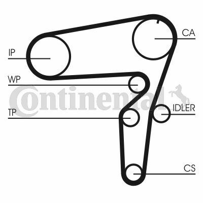 Ремінь ГРМ 1.9/2.0 D/CDTi Doblo 10-/Astra H/C/Vectra 04-