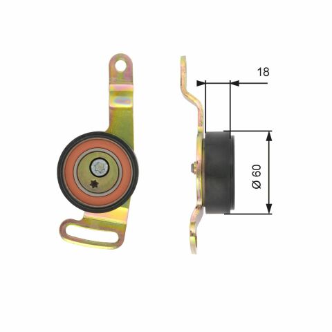 Ролик генератора Smart 0.7/0.8CDI 01- (натяжний) (60x18)