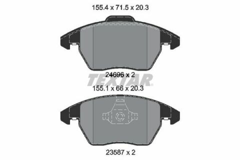 Колодки гальмівні (передні) Audi A1/Seat Ibiza/VW Polo 10- (Teves) Q+