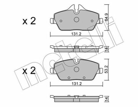 Колодки тормозные (передние) BMW i3 (I01) 13-