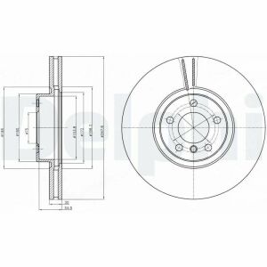 Диск тормозной передний X5 E70,X6 E71/72 07- BMW