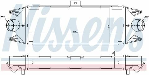 Интеркулер ASTRA MINIBUS(01-)125 HP(+)[OE 504022617]