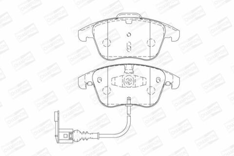 Тормозные колодки передние Audi Q3, Sharan, Tiguan 07- VW