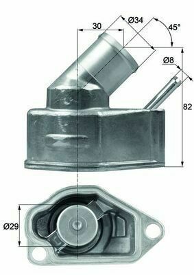 Термостат Opel Astra F/G/H/O/Omega B/Vectra A/B 2.0 16V (с прокладкой)