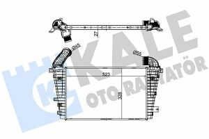 KALE OPEL Інтеркулер Astra H 1.7CDTI 07-