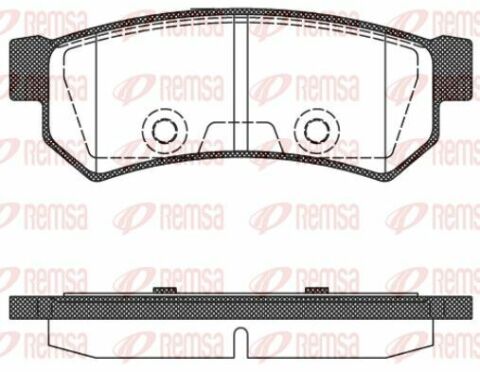 CHEVROLET Гальмівні колодки задн. Lacetti, Daewoo Nubira