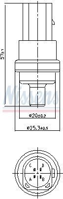 Датчик температури води audi a2/3/4/6/8, golf iv, passat, t4, skoda octavia, superb