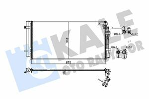 KALE KIA радиатор кондиционера Carens III 1.6/2.0CRDi 07-