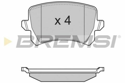 Гальмівні колодки зад. Passat 05-/Sharan 10-/Tiguan 07-