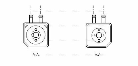 Олійний радіатор Audi A3/4/6, Golf IV, Passat, T5, Ford, Skoda Octavia I VW