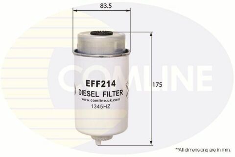 EFF214 Comline - Фильтр топлива (аналог WF8339/KC204)