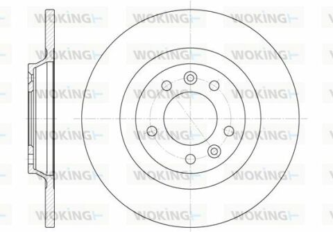 Тормозной диск (задний) CITROËN C5/PEUGEOT 407/508/607/RCZ 1.6-3.0 04-