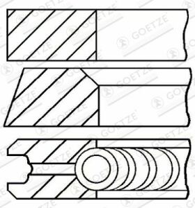 Кільця поршневі MB Sprinter 2.2CDI OM651 (83.00mm/STD) (2-1.75-2)