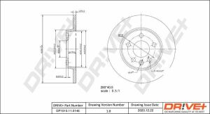 DP1010.11.0146 Drive+ - Гальмівний диск