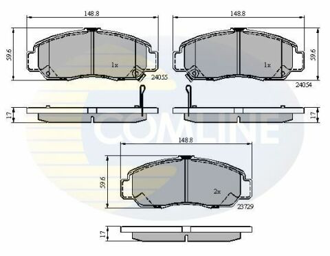 CBP3949 Comline - Гальмівні колодки до дисків