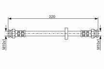 Гальмівний шланг задній Bravo/a,Marea,Tempra,Tipo,LANCIA Dedra,Delta FIAT