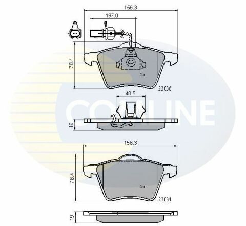 CBP11168 Comline - Гальмівні колодки до дисків