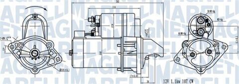 Стартер DAEWOO ESPERO NEXIA REZZO TACUMA OPEL CORSA A F G KADETT E VECTRA B