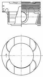 Поршень BMW X3 (F25)/X5 (F15/F85) 10- (84.00mm/STD) N20 B20