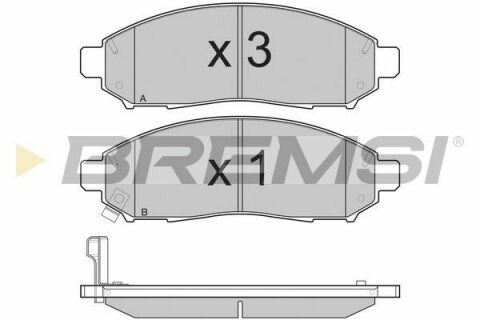 Тормозные колодки пер. Nissan Navara 2,5dCi 05-