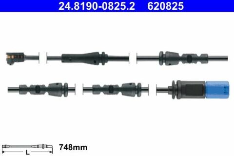 Датчик износа тормозных колодок (задних) BMW X5 (G05/F95)/X7 (G07) ​​18-(748mm)