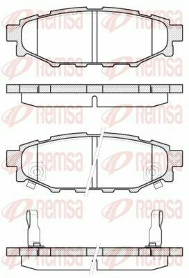 SUBARU Колодки гальмівні задн. Forester,Impreza,Legacy,Outback