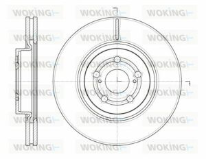 Тормозной диск перед. Avensis T25 04-