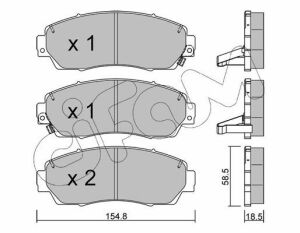 CIFAM HONDA Тормозн.колодки передн.CR-V 07-