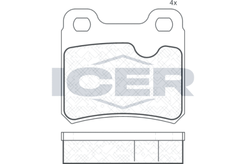 Тормозные колодки (задние) Opel Astra F 91-01/Kadett E 86-91/Vectra A 88-95