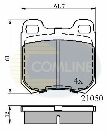 CBP0741 Comline - Тормозные колодки для дисков