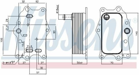 Радиатор масляный OPEL ANTARA (06-) 2.2 CDTi