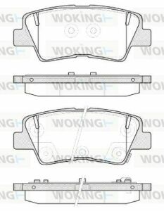 Гальмівні колодки зад. Hyundai i30/i40 11-/Kia Cee'd 1.6-3.3 12- (akebono)