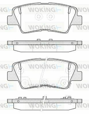 Тормозные колодки зад. Hyundai i30/i40 11-/Kia Cee'd 1.6-3.3 12- (akebono)