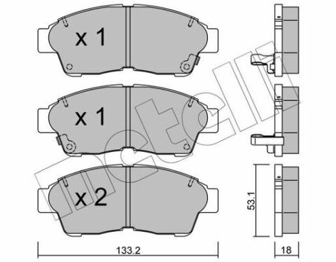 Колодки тормозные (передние) Toyota Camry 90-02/Corolla 87-02/Rav4 94-00