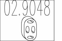 Монтажне кільце вихлопної системи (D (внутр.) - 51 мм; D (наружн.) - 66 мм; Висота - 14 мм)