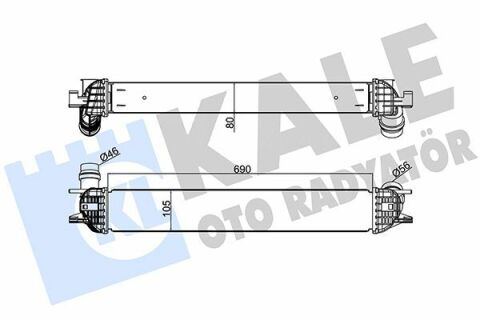 Радиатор интеркулера Renault Laguna III 1.5/2.0 dCi 07-15