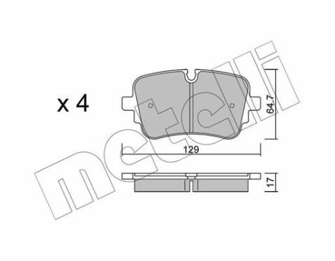 Колодки гальмівні (задні) Audi A6/A7/A8/Q7/Q8/VW Touareg 18-