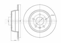 Тормозной диск задн. Vito W638 (95-03)