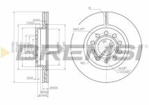 Тормозной диск перед. Caddy III/Golf V/VI/Jetta/Octavia 04- (280x22)