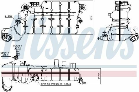 Бачок розширювальний Man TGL/TGM 05-22 Бачок розширювальний Man TGL/TGM 05-22